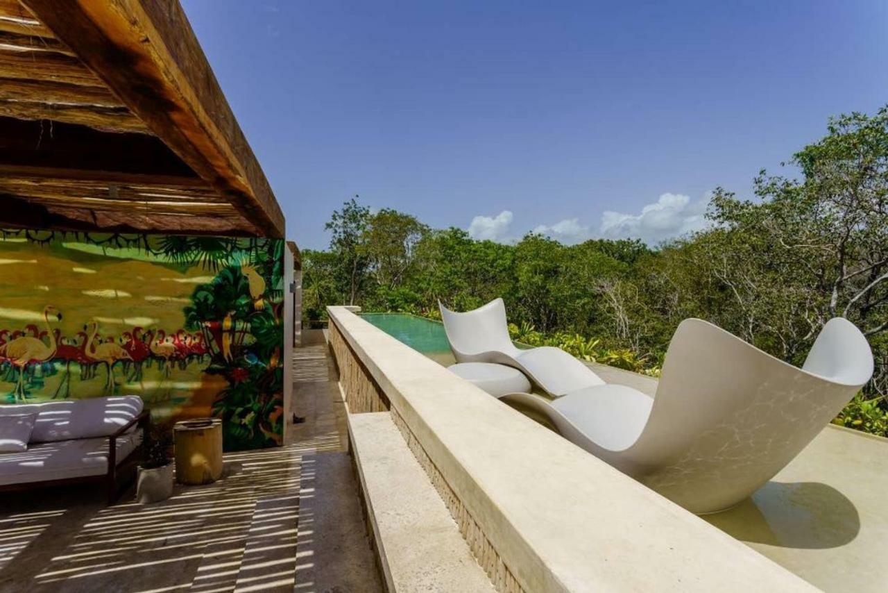 Jungle Luxury In Private Residential Area & Stunning Rooftop By Stella Rentals Tulum Zewnętrze zdjęcie
